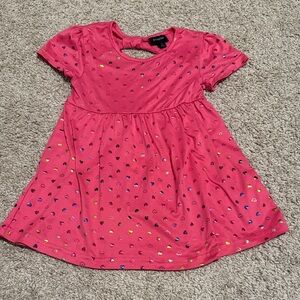 Charming Pink Heart Dress for Kids